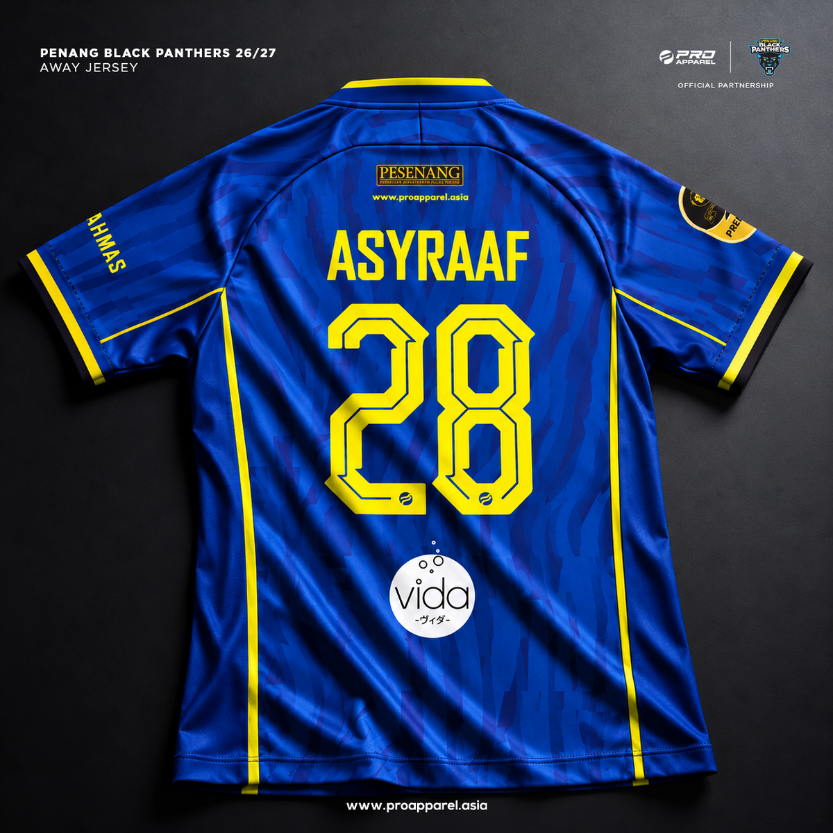STL26 PENANG BLACK PANTHER 26/27 AWAY JERSEY
