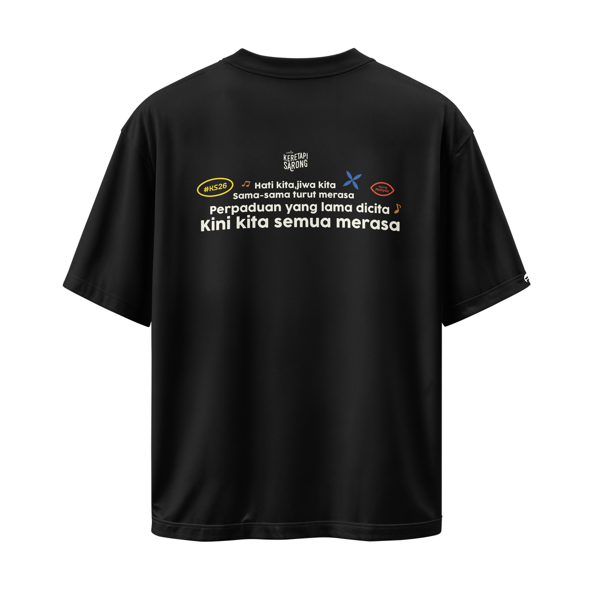 SUARA KITA -OVERSIZED T-SHIRT (BLACK)