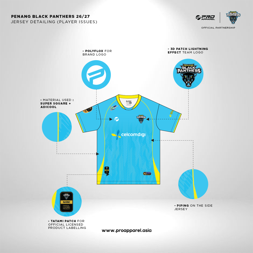 STL26 PENANG BLACK PANTHER 26/27 HOME JERSEY