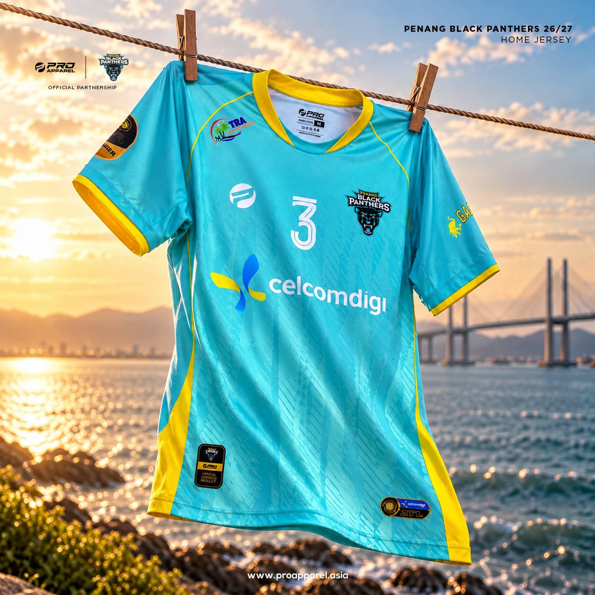 STL26 PENANG BLACK PANTHER 26/27 HOME JERSEY