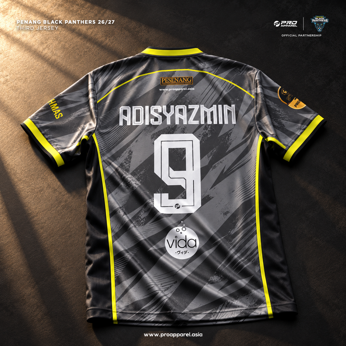 STL26 PENANG BLACK PANTHER 26/27 THIRD JERSEY