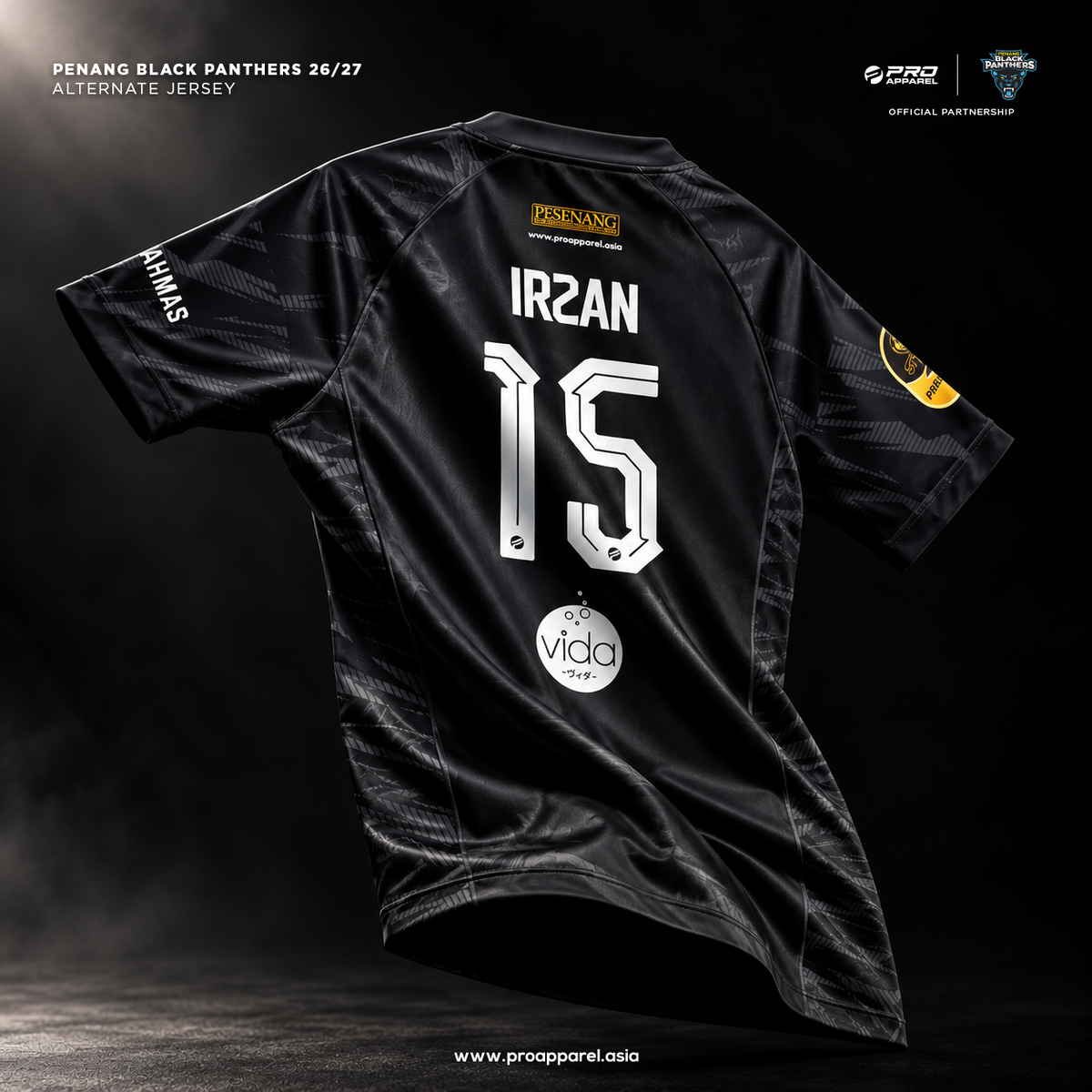 STL26 PENANG BLACK PANTHER 26/27 ALTERNATE JERSEY