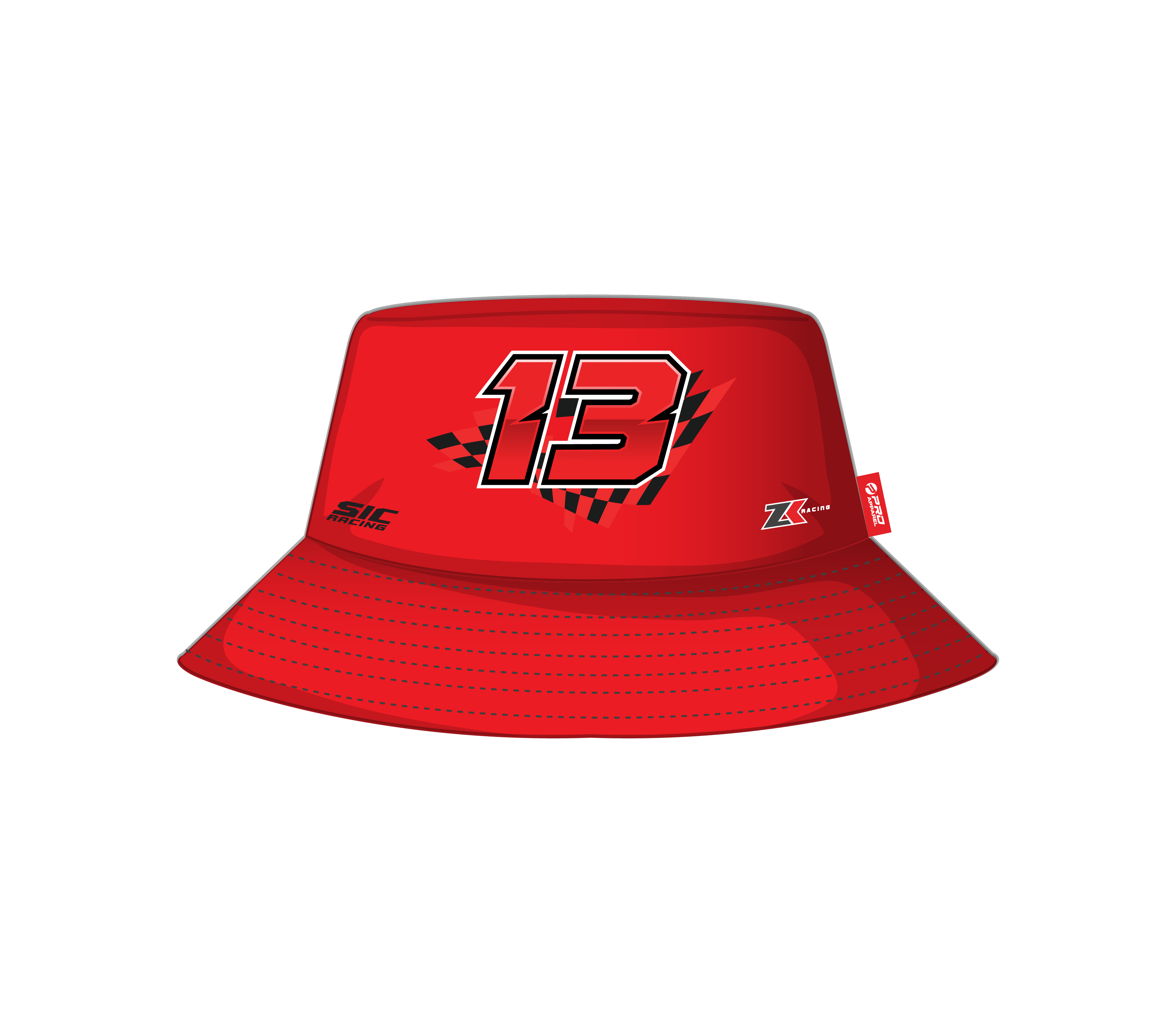 Bucket Hat ZK Racing Fans Series (Hakim Danish) - Red