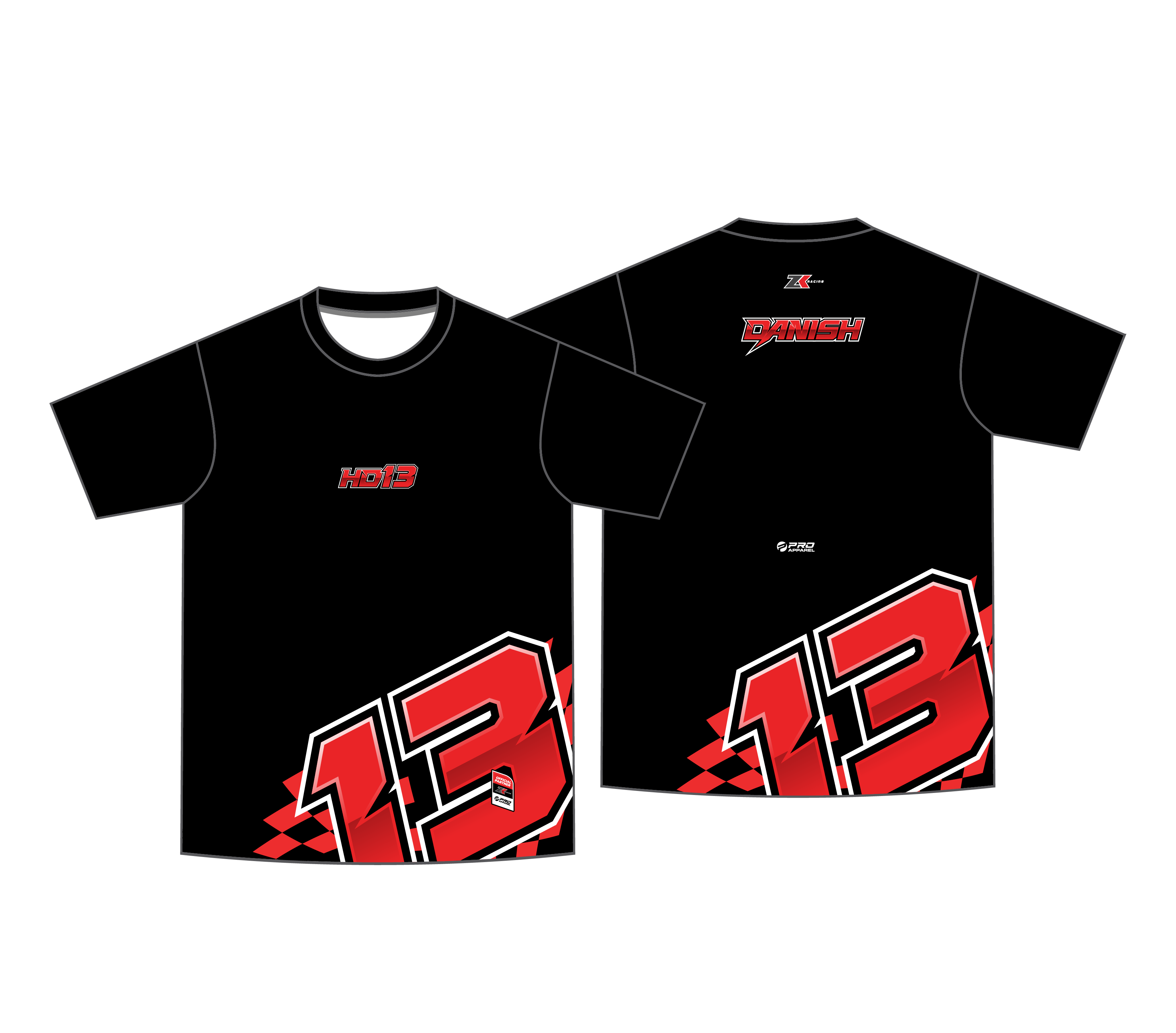 COTTON TEE ZK RACING FANS SERIES  - HAKIM DANISH 13