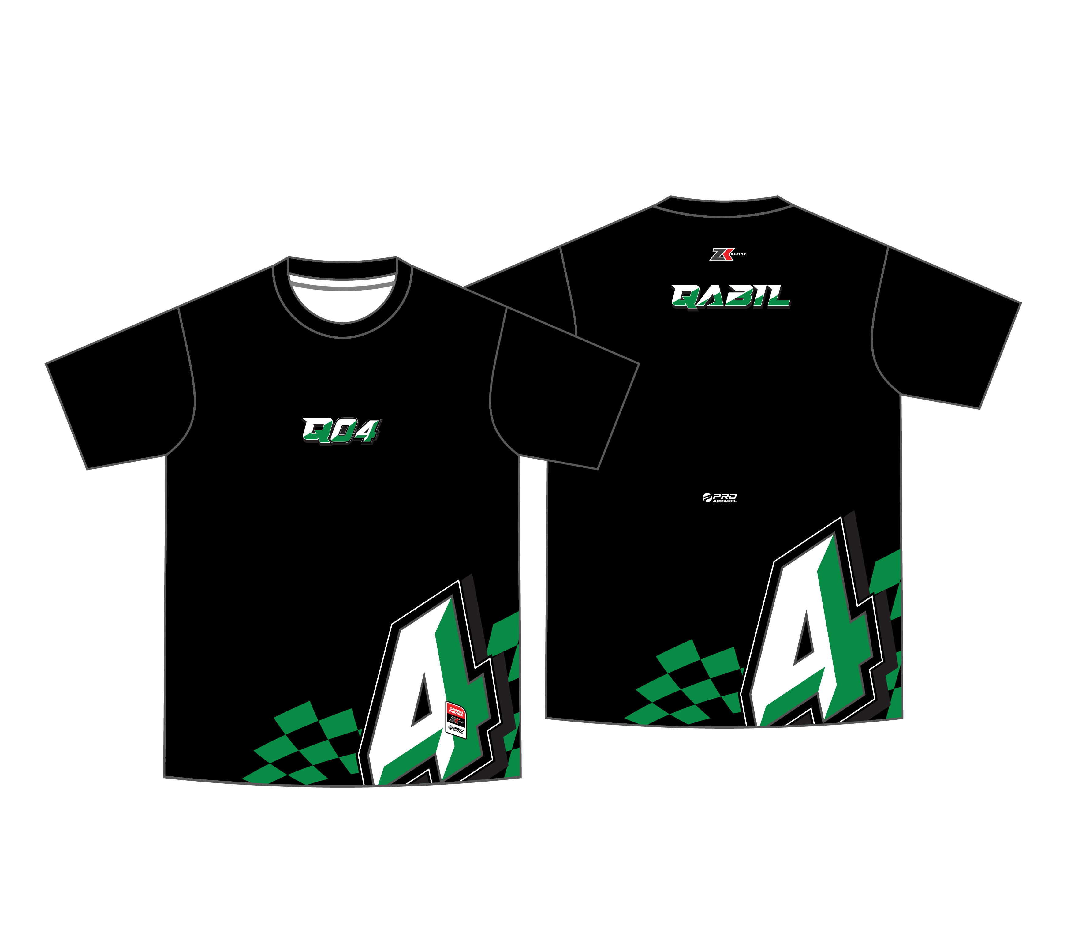COTTON TEE ZK RACING FANS SERIES  - QABIL 4