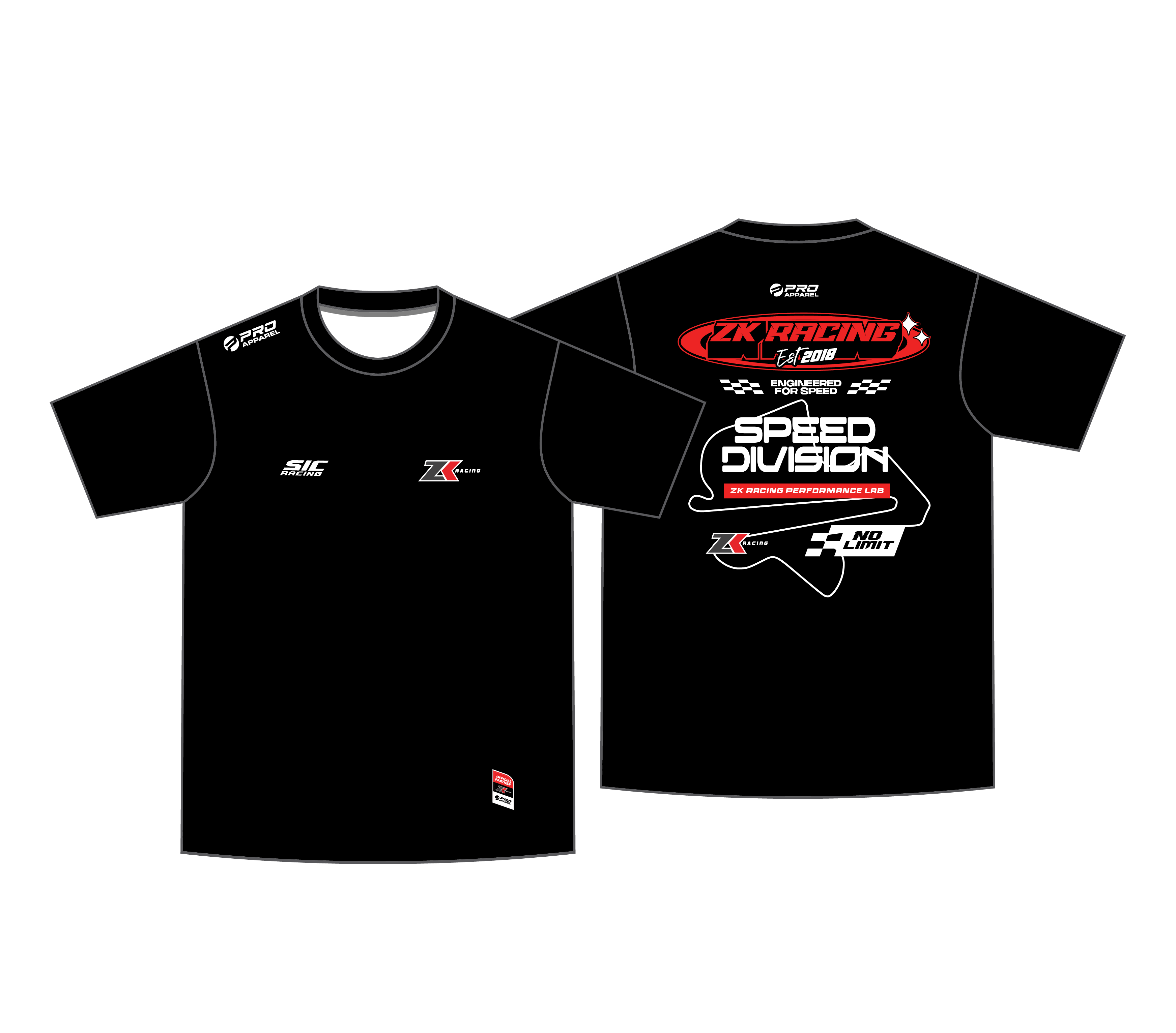 COTTON TEE ZK RACING OFFICIAL MERCHANDISE