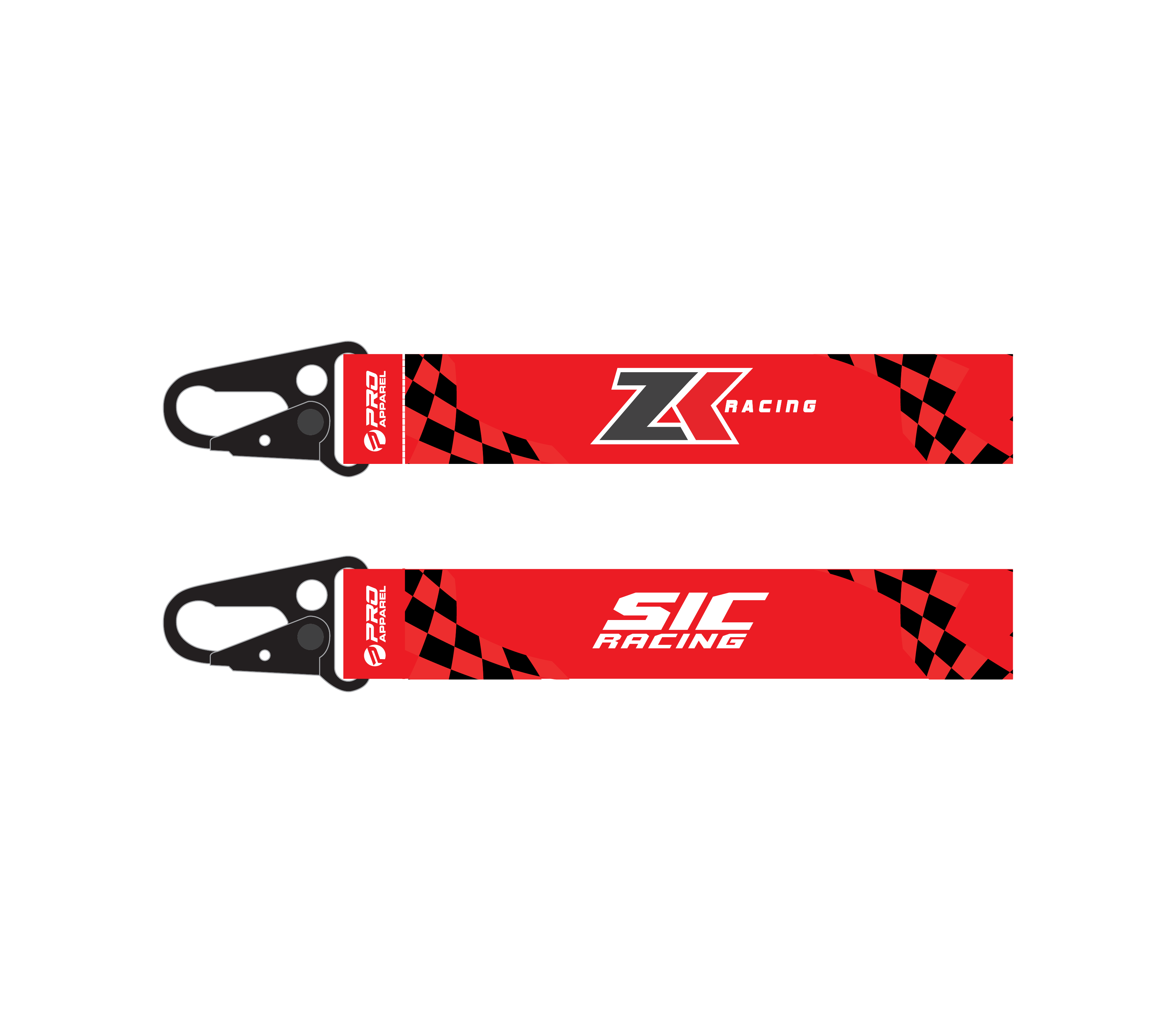KEYCHAIN CARABINER ZK RACING OFFICIAL MERCHANDISE -RED