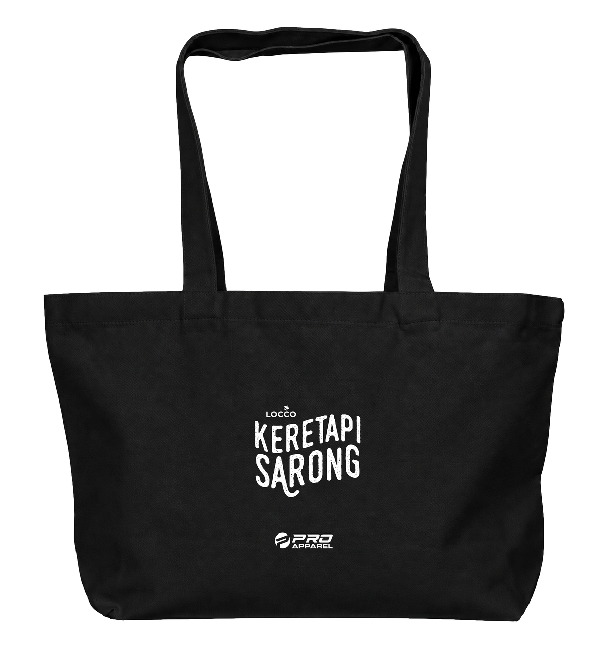 10 TAHUN -TOTE BAG (BLACK)