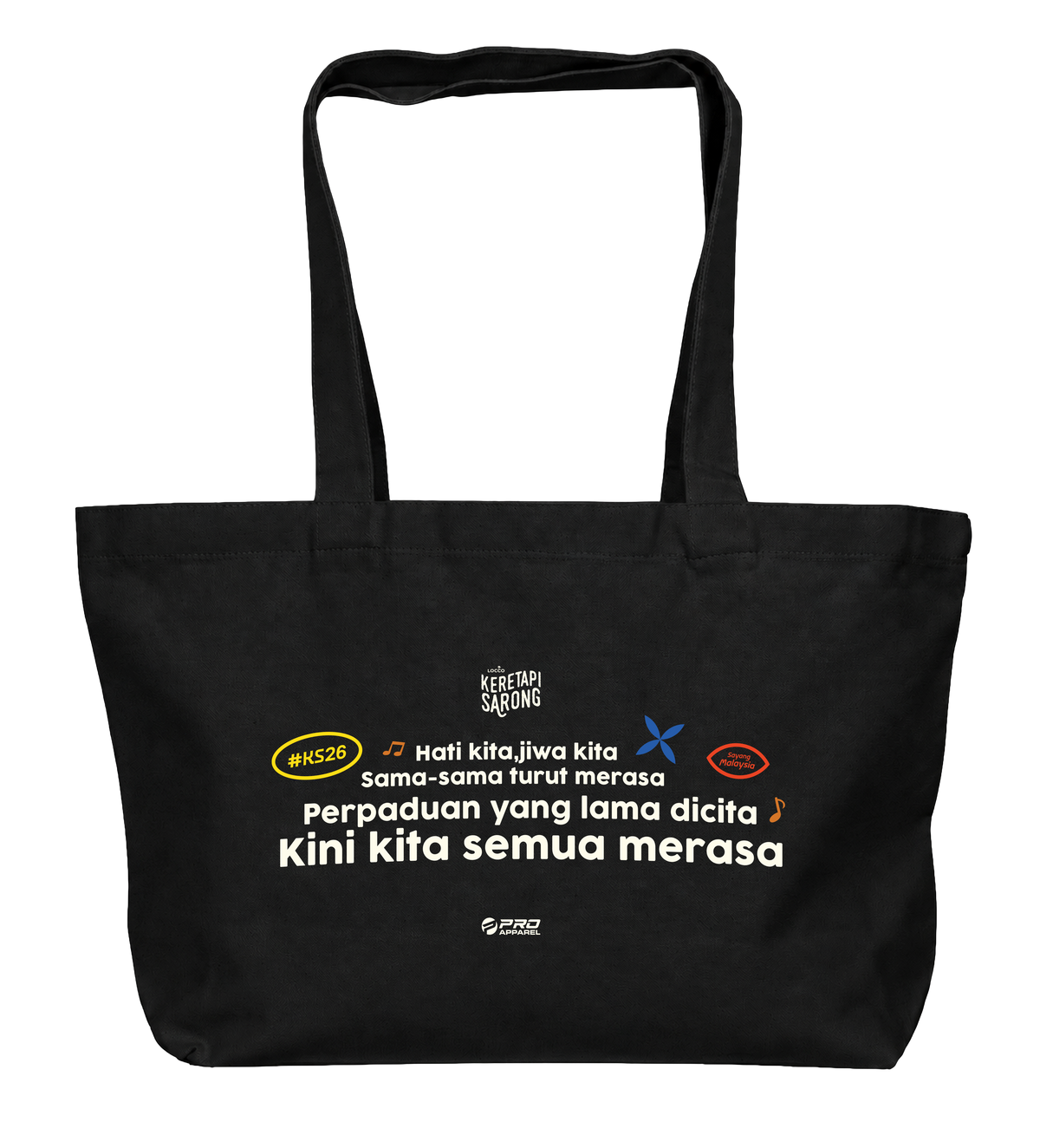 SUARA KITA -TOTE BAG (BLACK)